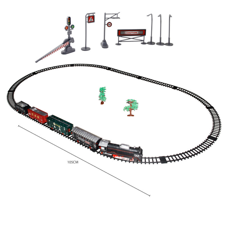  26 Parça Işıklı ve Sesli Classic Model Tren Set JHX6687 - Görsel 5